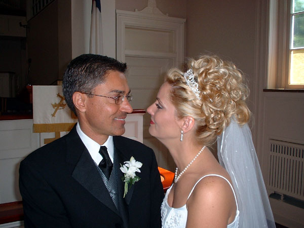 The Ceremony- Allison and Syed just before the ceremony.jpg 60.2K
